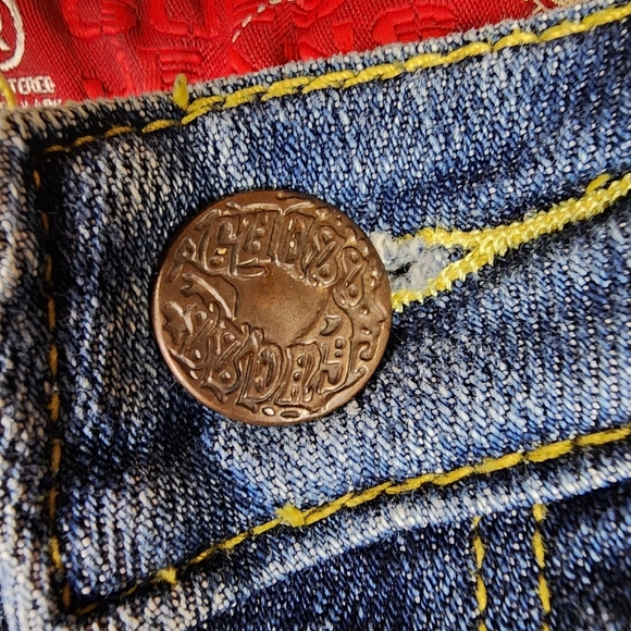 Guess Denim Bermuda Shorts Jorts Convertible Distressed Blue Size Medium - Picture 4 of 14